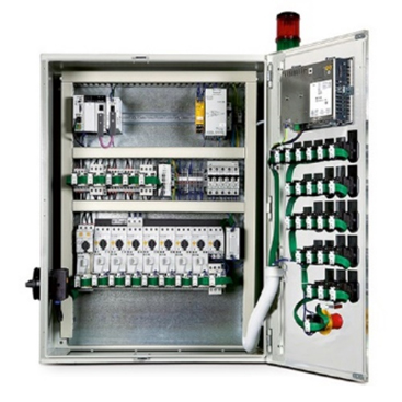 An industrial control panel