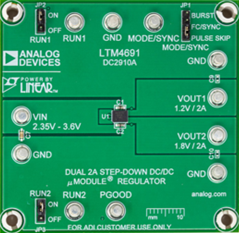 Board image of DC2910A